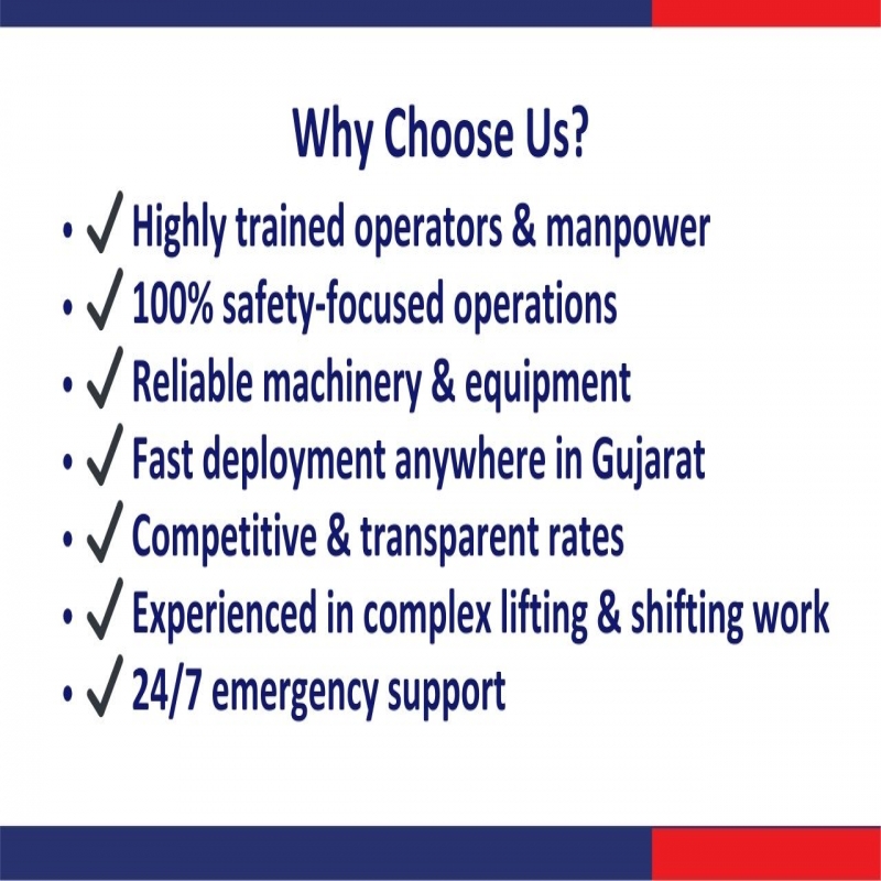 Crane Hiring Services (All Types) & Rigger, Fitter & Helper Manpower