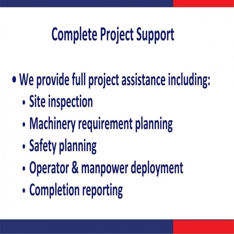 Crane Hiring Services (All Types) & Rigger, Fitter & Helper Manpower