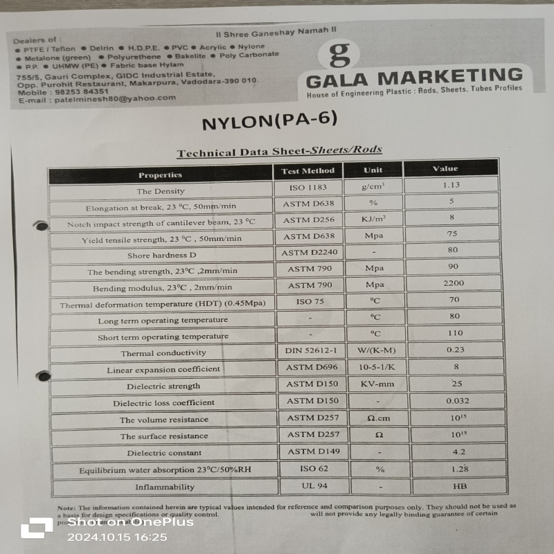 Nylon - 6 Rod
